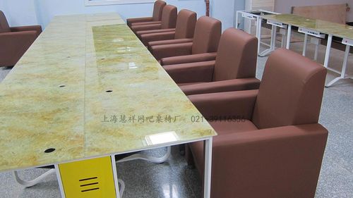 供應上?；巯榫W吧桌椅廠家直銷 一體機卡座網吧臺 包間電腦桌 包廂
